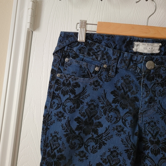 Free People Velvet Design Skinny Jeans - Picture 5 of 7
